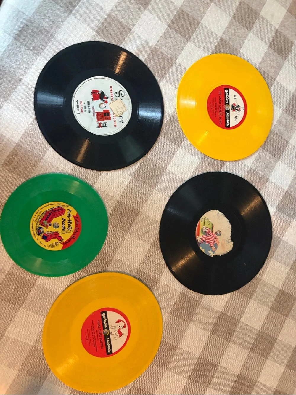 Vintage Children’s Vinyl Records Assorted Brand & Size Collectors Nursery Decor